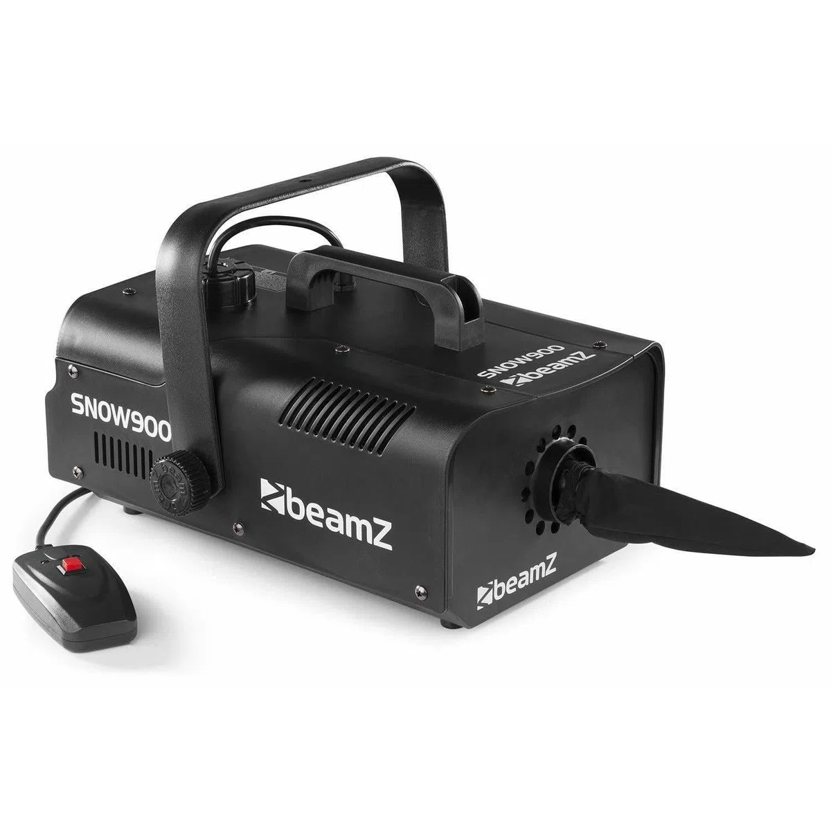 beamZ SNOW 900 • Schneemaschine • 900 Watt • 1-Liter Tank • Kabelfernbedienung • silber/schwarz