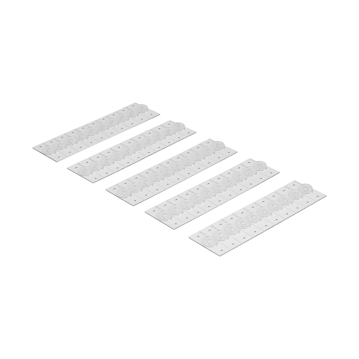 Eujgoov 50 Stück SMD-LED-Lampenperlen mit Optischer Linse, 6-V-TV-Hintergrundbeleuchtungs-Reparaturteile für Universelle LCD-Lichtleiste, Schnelle Wärmeableitung, Langlebige Glasfaserplatte für Profis