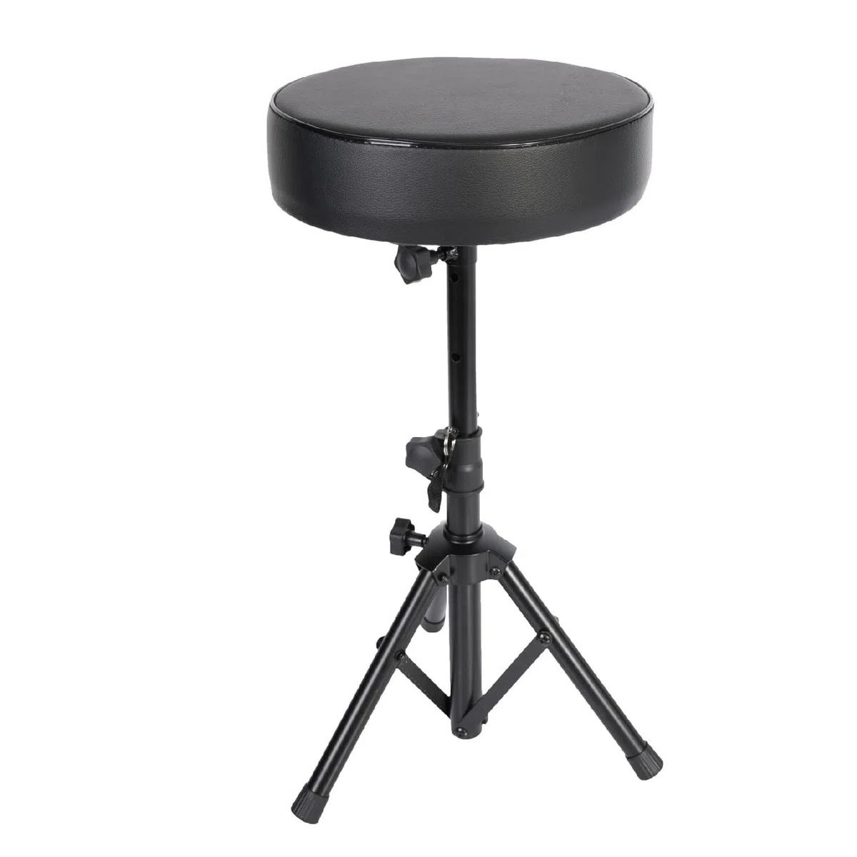 SKR01 - Ibiza - runder Hocker mit einstellbarer Höhe Simi Leder, ideal für Klavier, Schlagzeug usw.