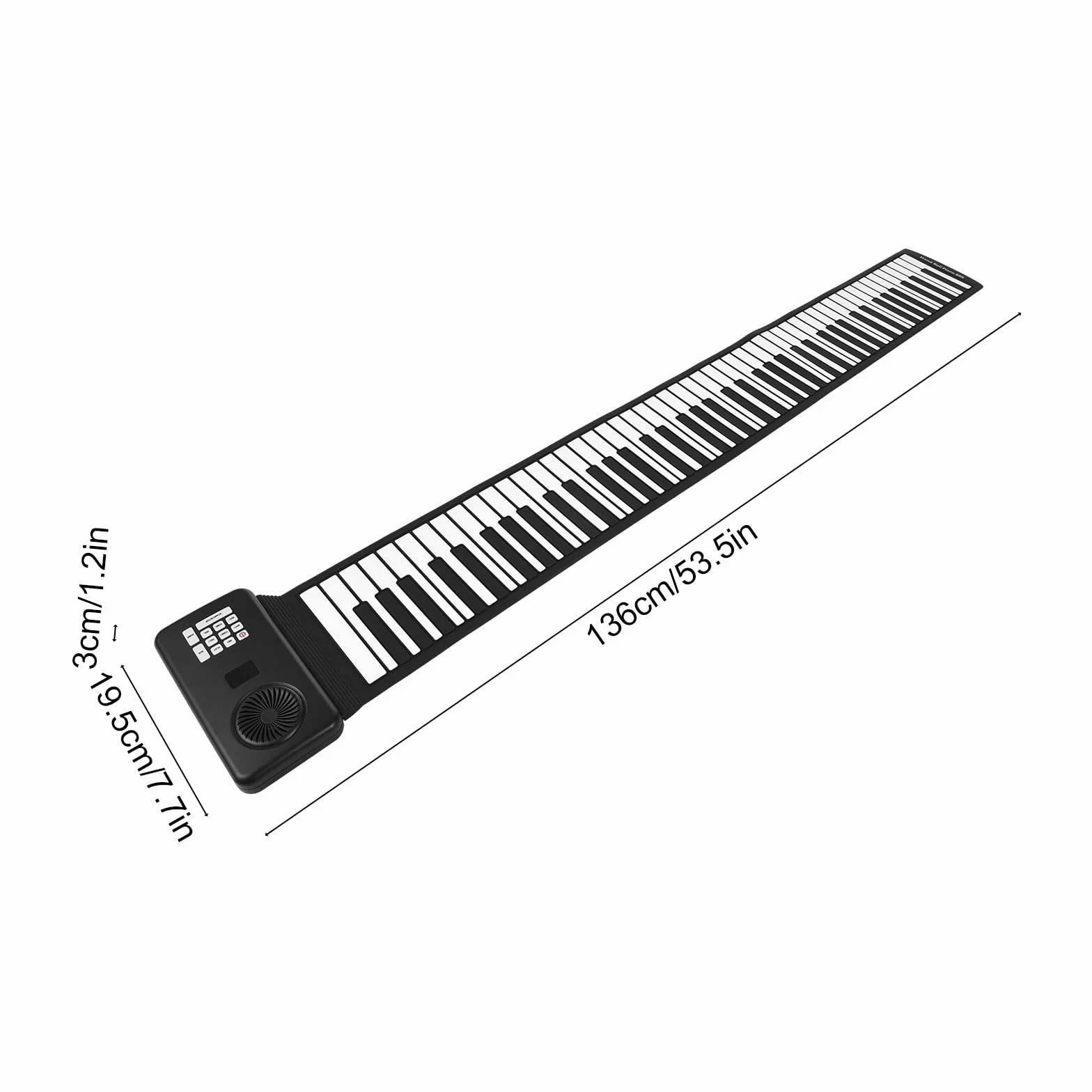 Rollpiano 88 Tasten Roll Up Piano Musik-Tastatur Klavier Unterstützt MIDI, Faltbar Pädagogische Elektronische Digitale Musik Klaviertastatur für Kinder Erwachsene Anfänger Geschenk
