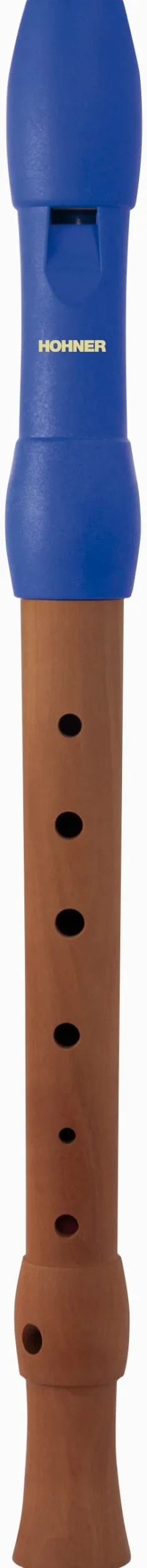 HOHNER Blockflöte, Alegra Line, blau, deutsch, dreiteilig