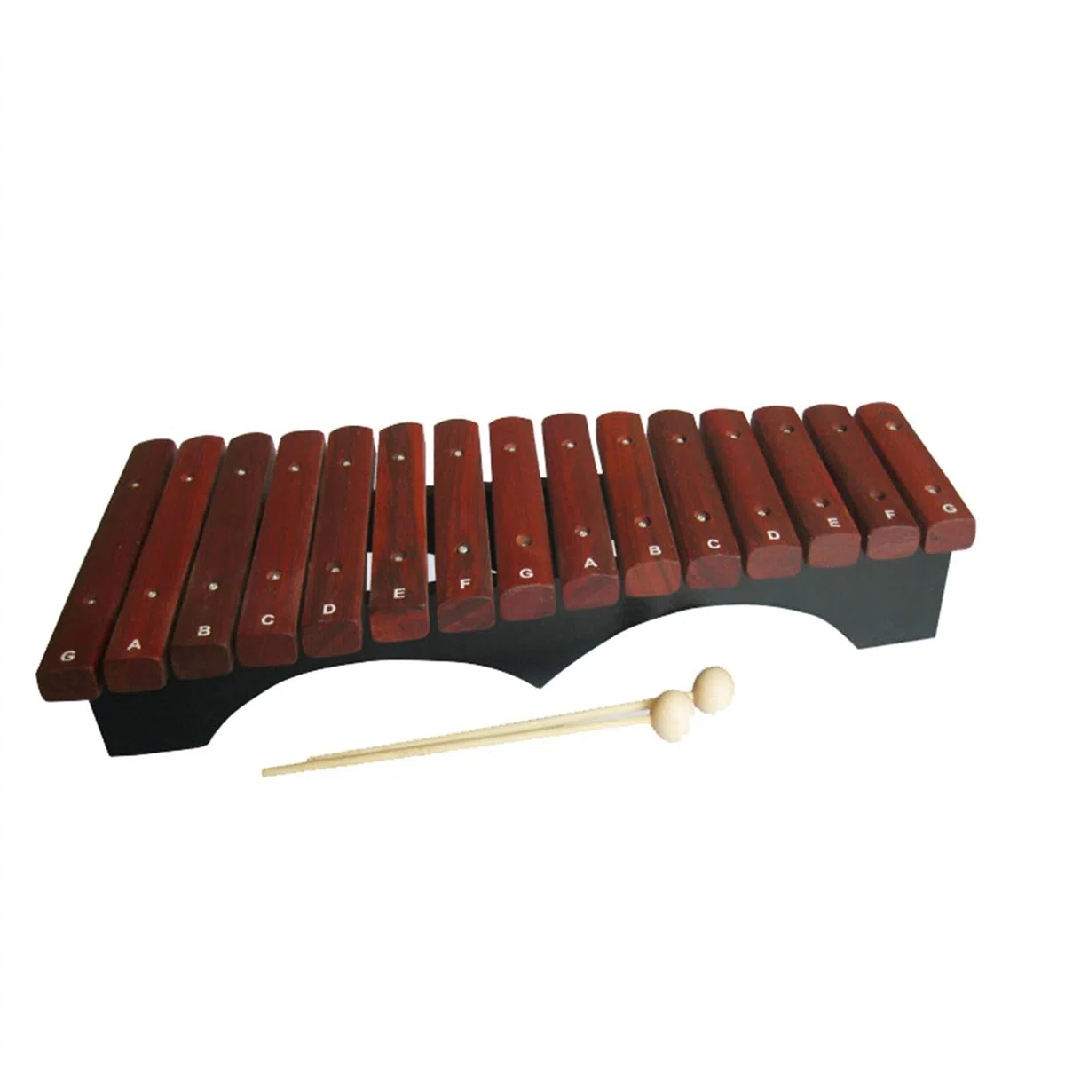 15-Ton-Xylophon-Glockenspiel Für Anfänger Musikunterrichtshilfen Hand-Percussion-Klavier Mit 2 Paar Mallet-Percussion- Klangplatten
