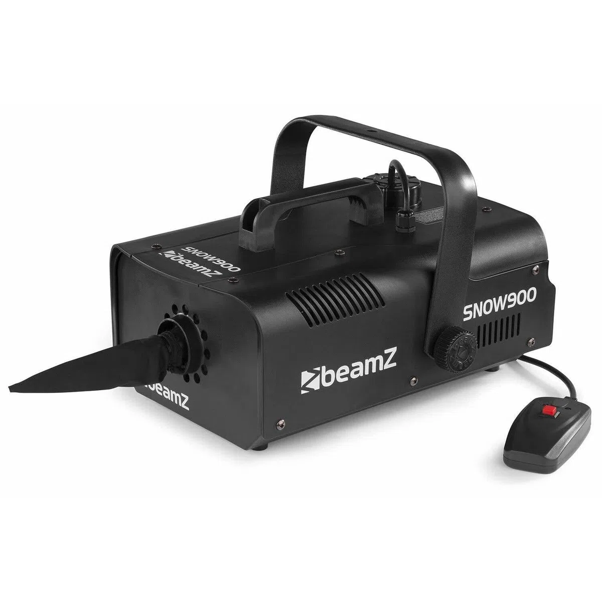 beamZ SNOW 900 • Schneemaschine • 900 Watt • 1-Liter Tank • Kabelfernbedienung • silber/schwarz