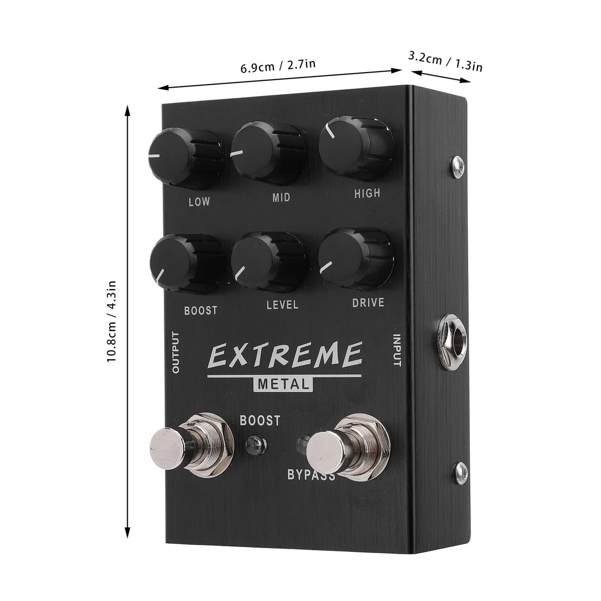 EQ Gitarrenverzerrungspedal, 10 Bänder, vielseitiger Soundeffektor für Bühnenspiel, tägliche Praxis