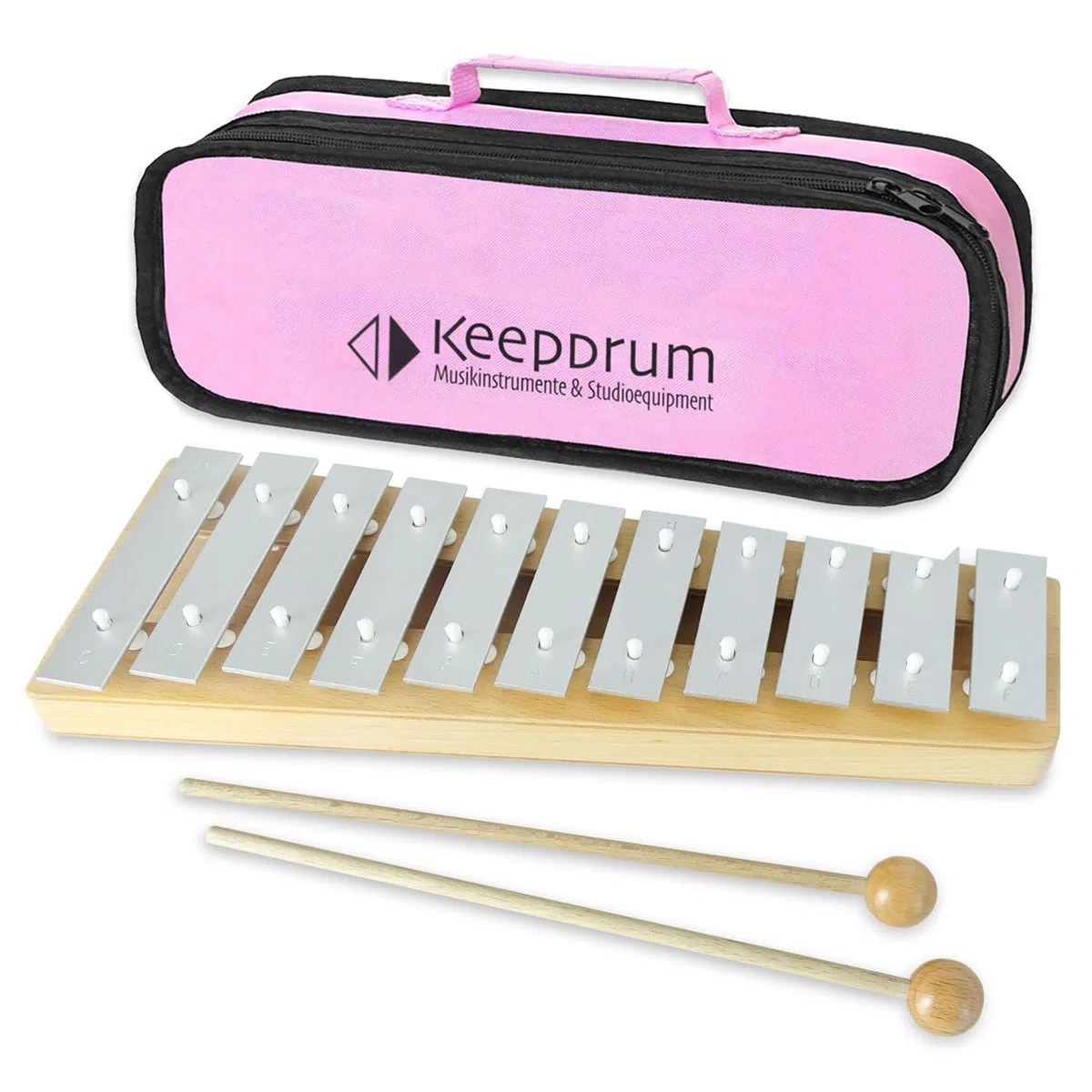 Sonor GP Xylophon Glockenspiel Sopran + keepdrum Tasche Pink