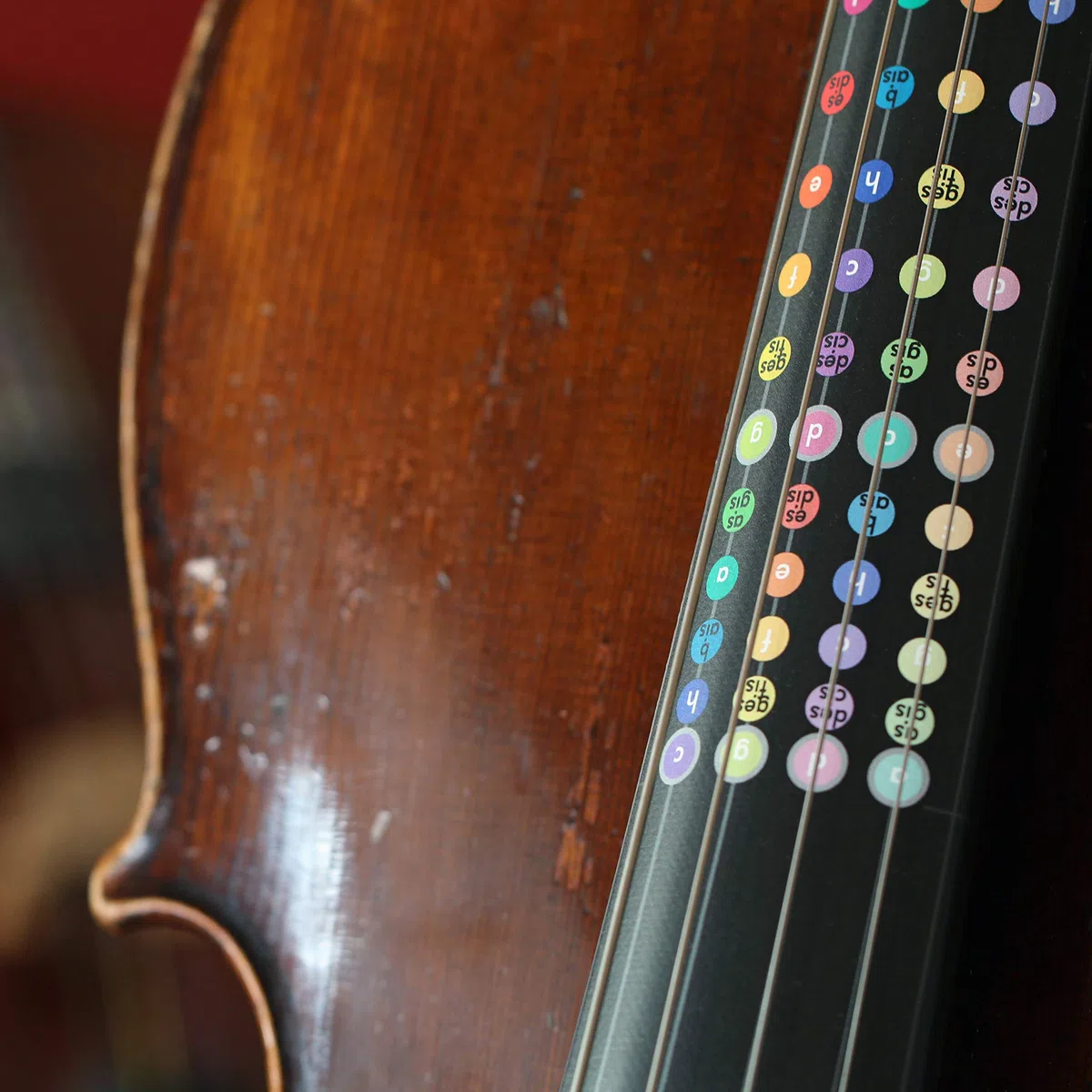 Clever, Folientabelle, Aufkleber, Cello Griffbrettmarkierung, Grifftabelle, Didaktische Lernhilfe (Cello 4/4, 7/8, 3/4, 1/2, 1/4) (690 für 4/4)