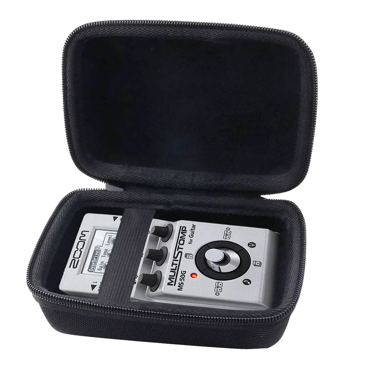 Harte EVA-Tragetasche, kompatibel mit FLAMMA FS01-FS07Guitar Delay Pedal/Zoom MS-70CDR/MS-60B/MS-50G MultiStomp Guitar Effects Pedal Case
