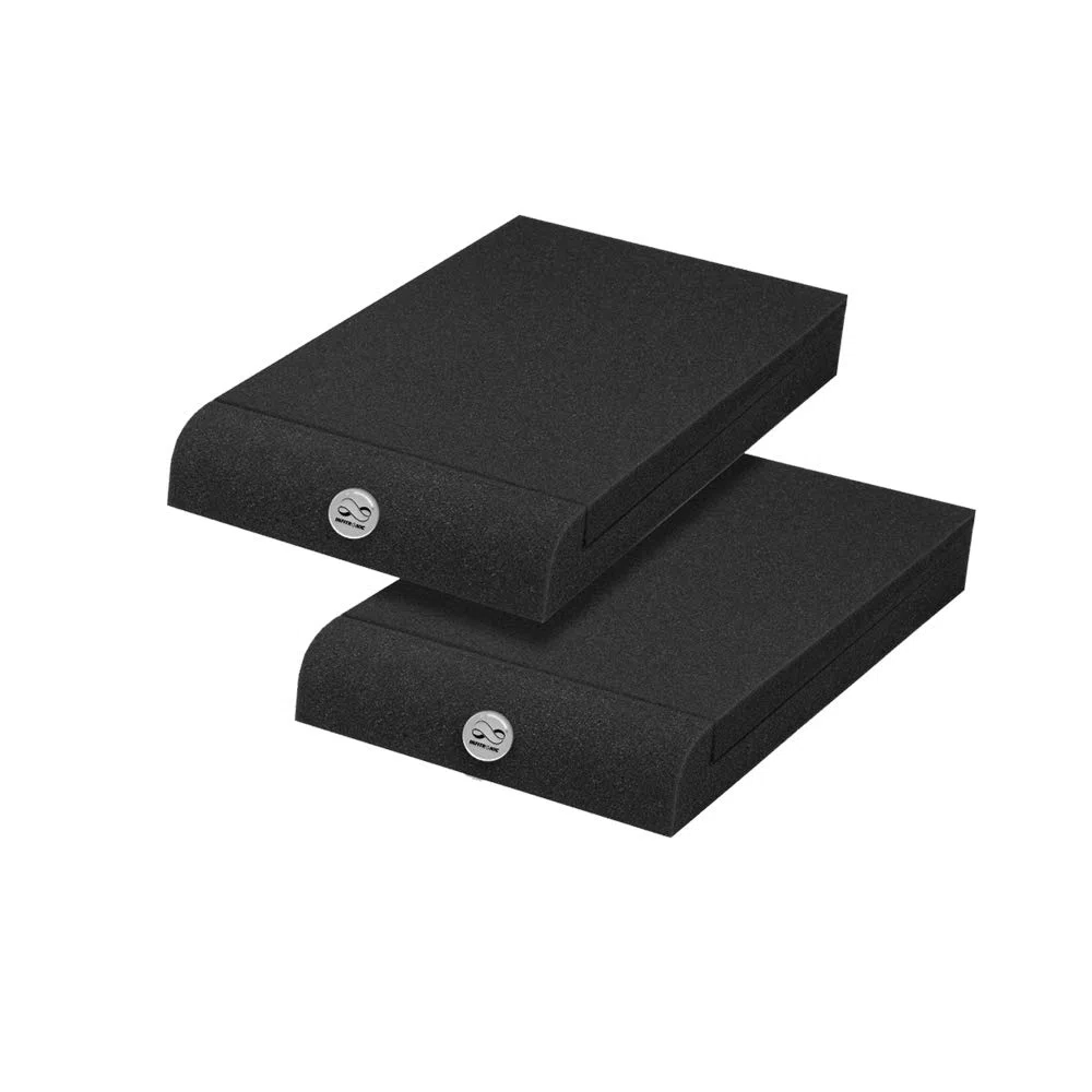Pronomic SLS-10 Stativ für Studio Monitor Ständer & Infitronic - INSMA1730-2er-Pack Studio Monitor Absorberplatte Isolationspads schaumstoffe schwarz (170x300mm)