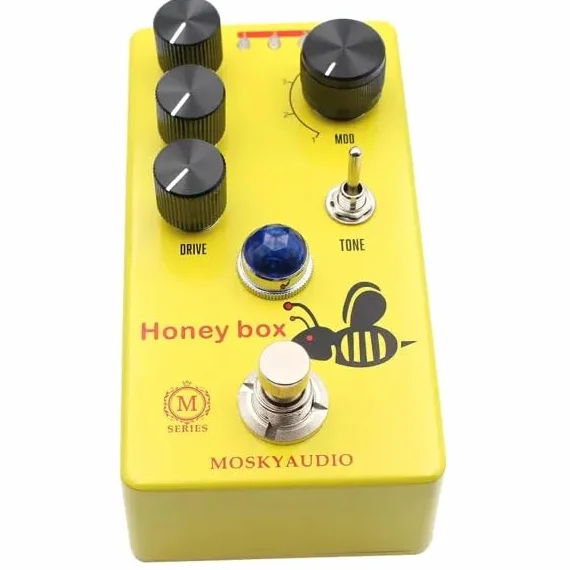 Mosky Honey Box - 4 mode Overdrive Pedal based on Sweet Honey, True Bypass