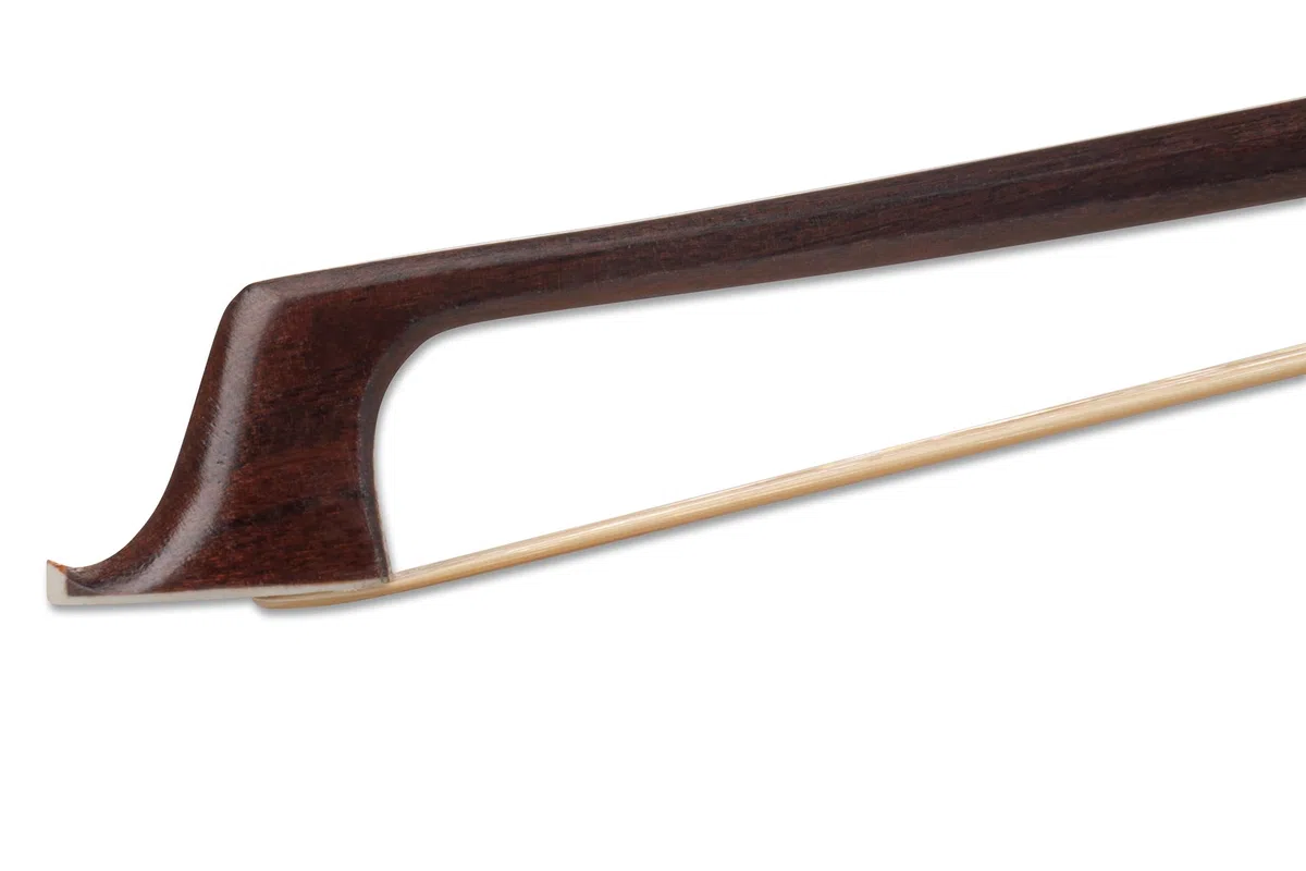 GEWA Cellobogen 4/4 - Naturhaar - Kantige Stange - Ebenholzfrosch