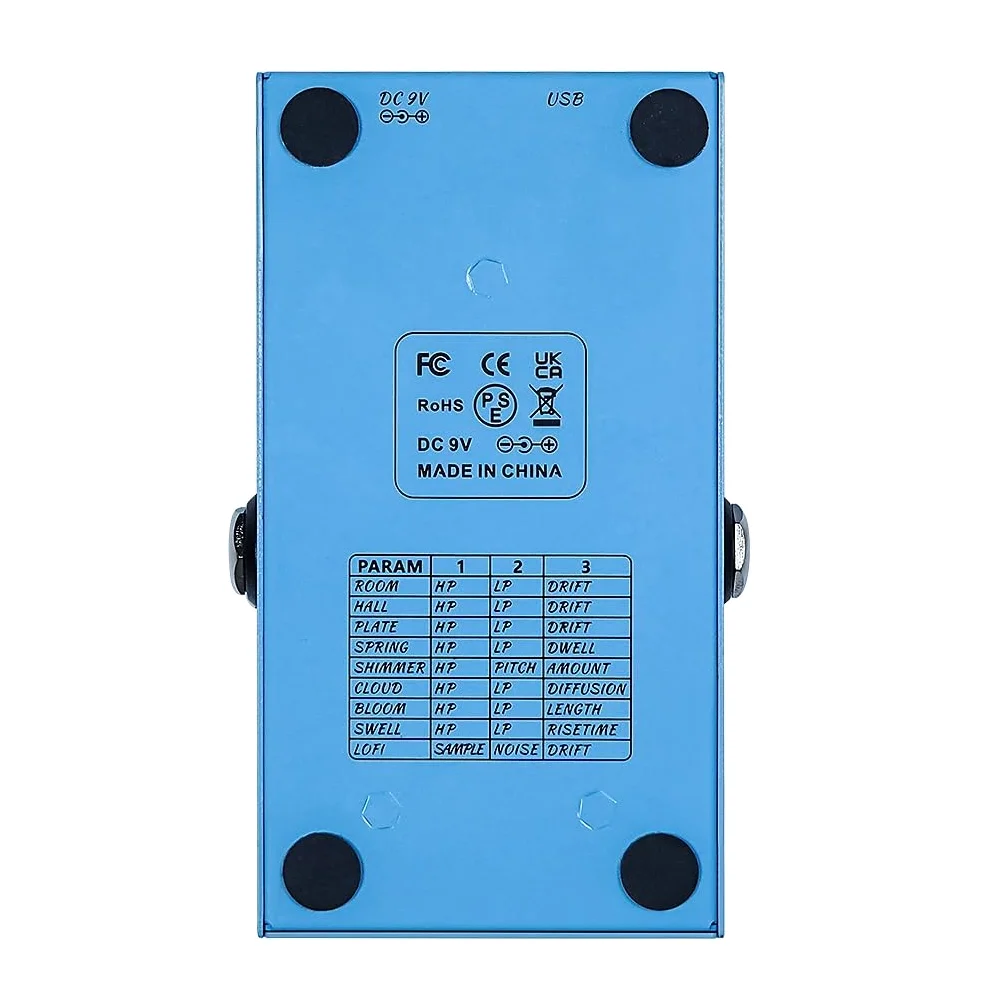 M-Vave Miniuni - 9 digitale Reverb-Effekte in einem Gitarrenpedal