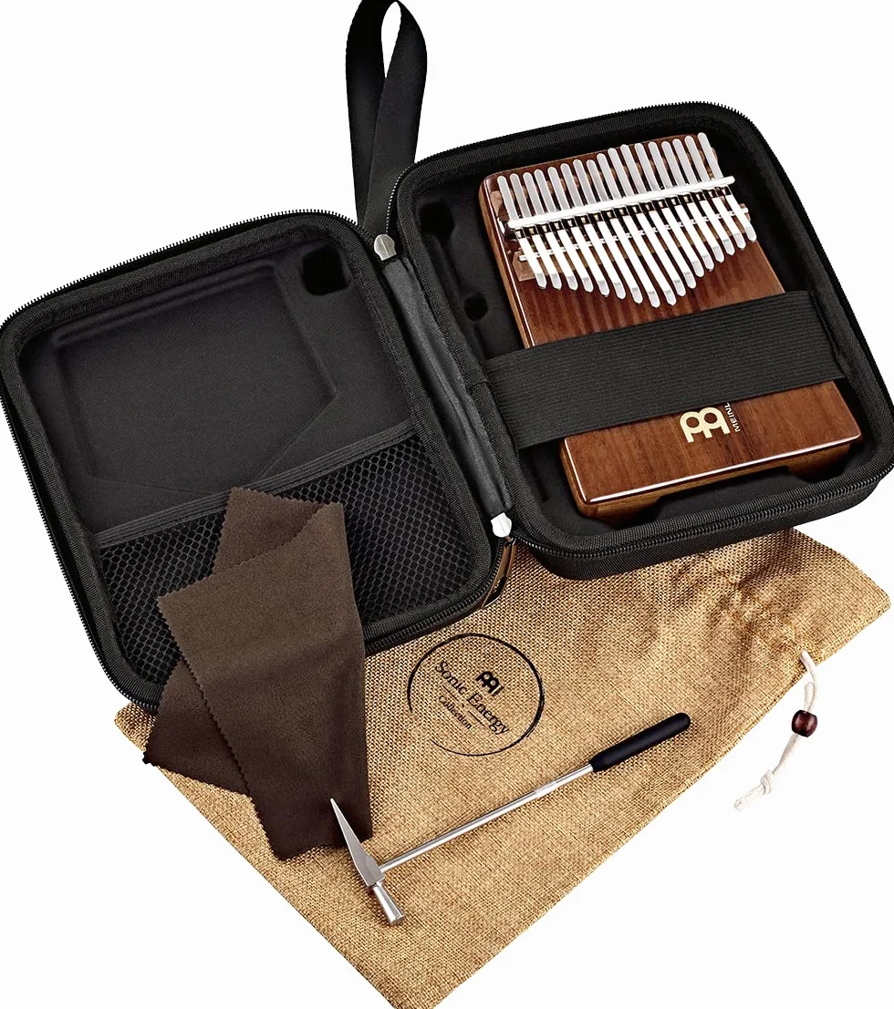 Sonic Energy Wah-Wah Kalimba – C-Dur, 17 Töne – Akazienholz – Für Percussion und Studio – Inkl. Zubehör (KL1705H)