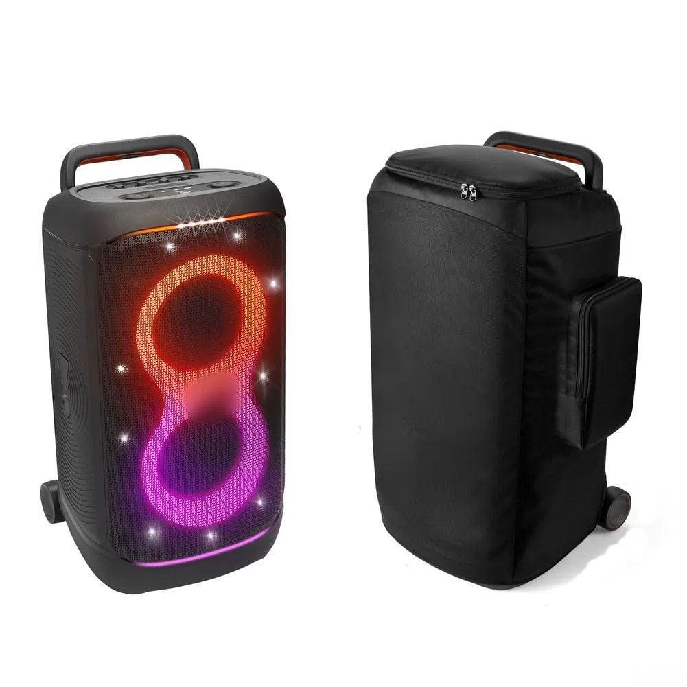 Schutzabdeckung für JBL PartyBox-520 Lautsprecher Doppelschicht Schild, Kratzfeste Staubdichte Shell tragbare Tragtasche, Tragetasche Case Tragbar Tasche Reise Schut-Taschen