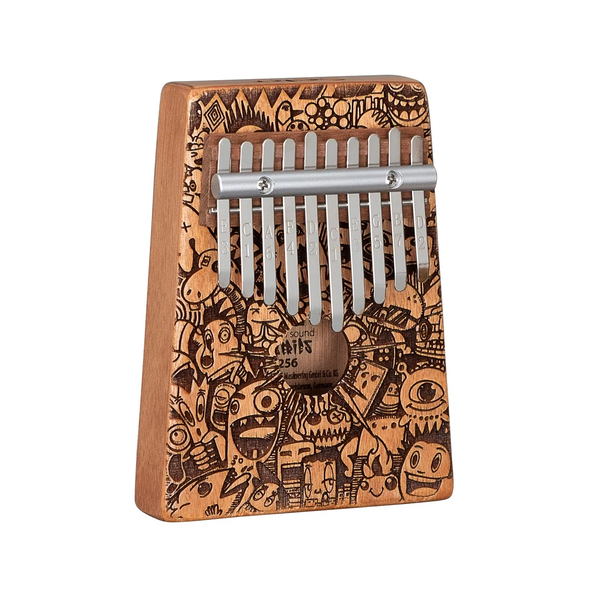 SE 256 Art Series Kalimba 10 Little Monster Laser