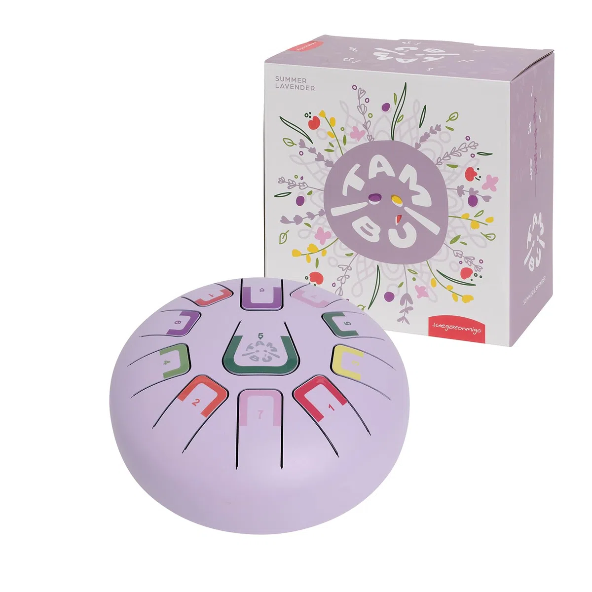 TAMBÚ Trommel, Stahlzunge Trommel, 8 Zoll, 11 Noten, Handpan, Metall-Perkussionsinstrument (Lavendel)