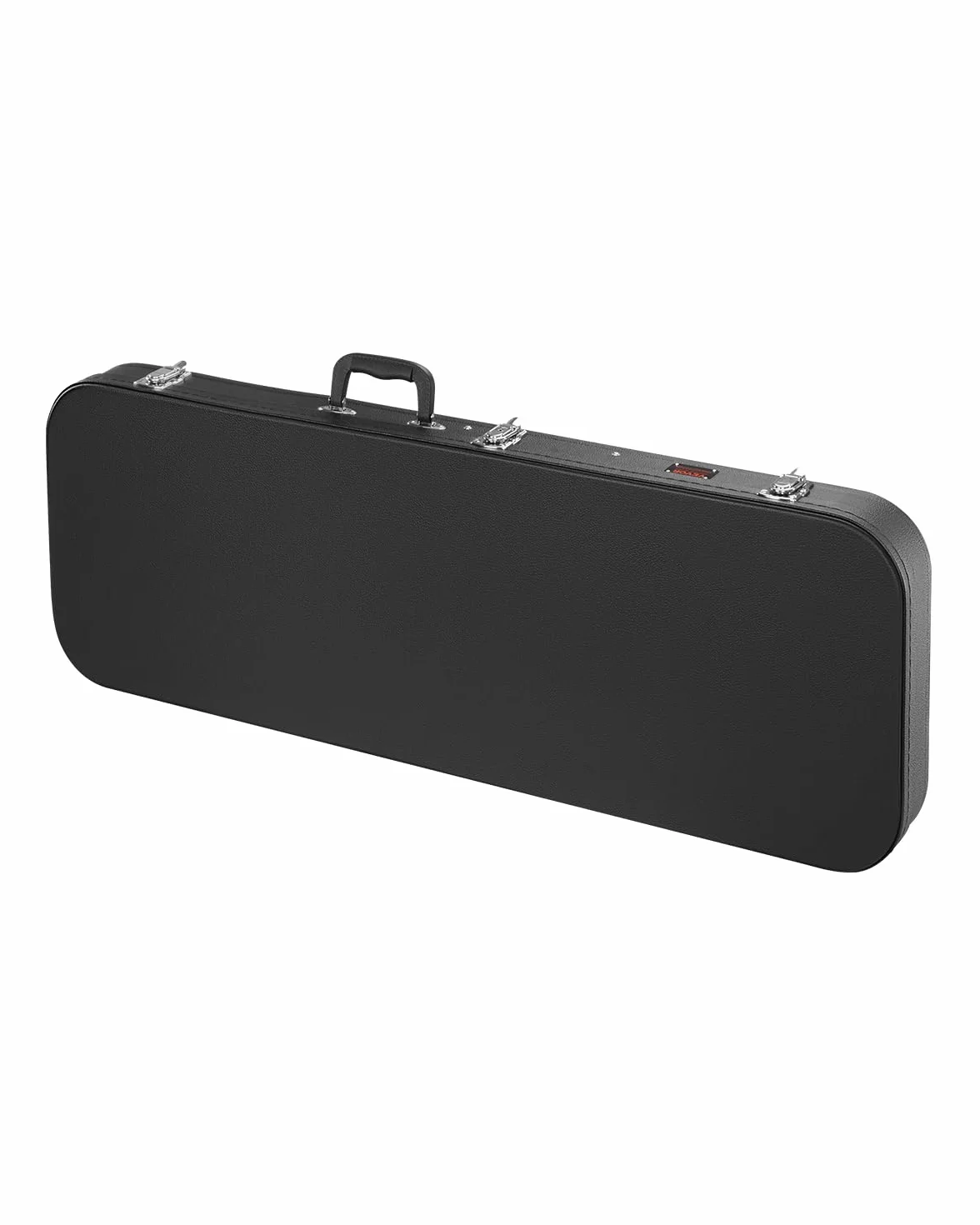 VEVOR Hartschalenkoffer für E-Gitarre, rechteckiger 1095mm Gitarrenkoffer, mit Schloss, PVC-Polsterung, weichem Futter, wasserabweisendem Case, Geeignet für 39 Zoll/99 cm E-Gitarren, schwarz