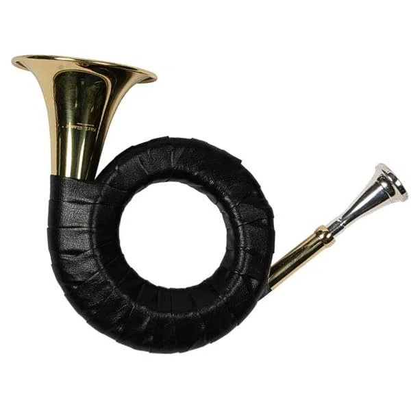 Taschen Jagdhorn, 80mm Schallbecher, inkl. Mundstück und Softbag