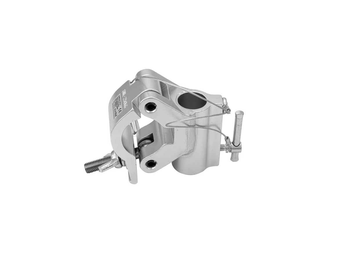 EUROLITE TPTV-1 Klammer silber | Montageklammer mit TV-Zapfen-Aufnahme (28mm), Maximallast WLL 250 kg