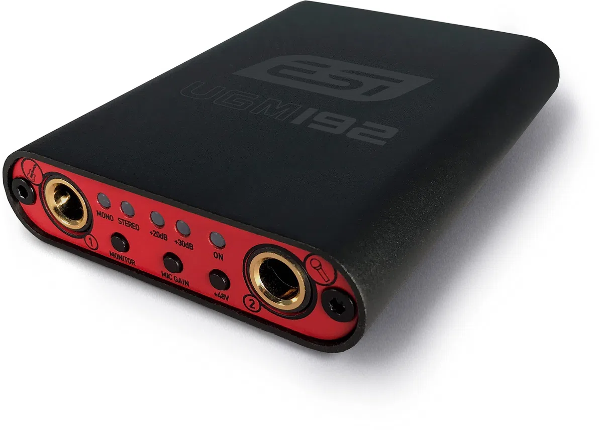 ESI UGM192 | Kompakte 24-bit / 192 kHz USB-Audiolösung für Gitarren- und Mikrofonsignale