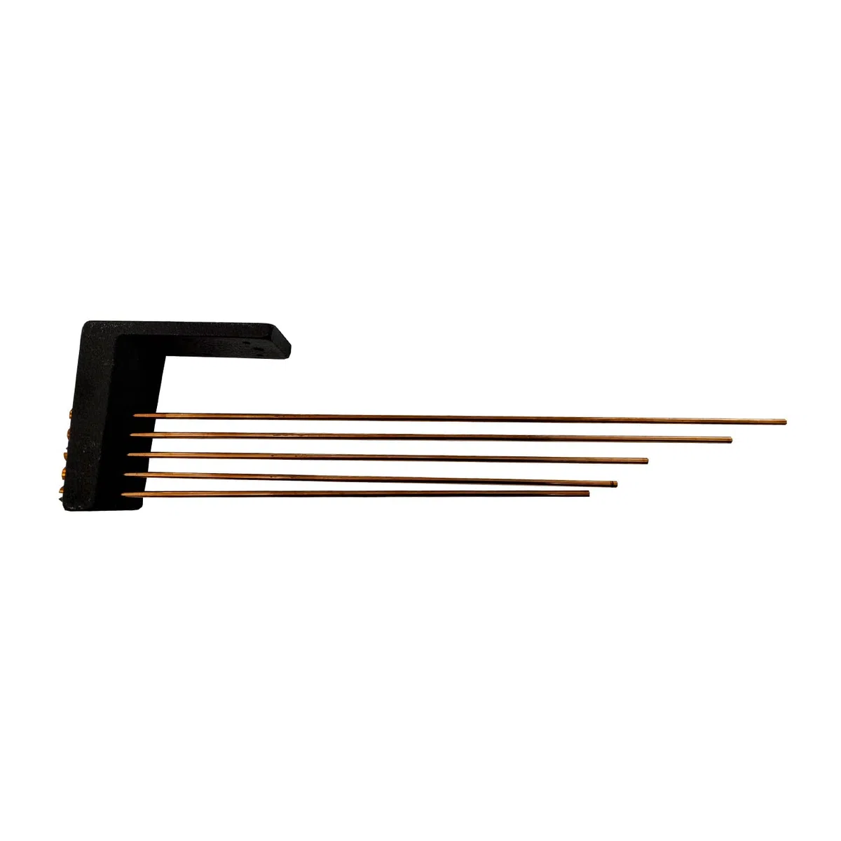 Gong, Westminster, für Wanduhr, 5 Stäbe, verschraubt, längster Stab: 27,50 cm