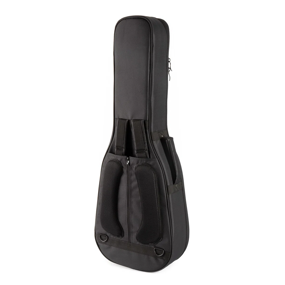 Fame Gigbag 4/4 Konzertgitarre, Dicke Polsterung, Halsstütze, 3 Zubehörfächer, Rucksackgarnitur, Wetterfest, Solide Reißverschlüsse, Gepolsterter Tragegriff, 2,29 kg