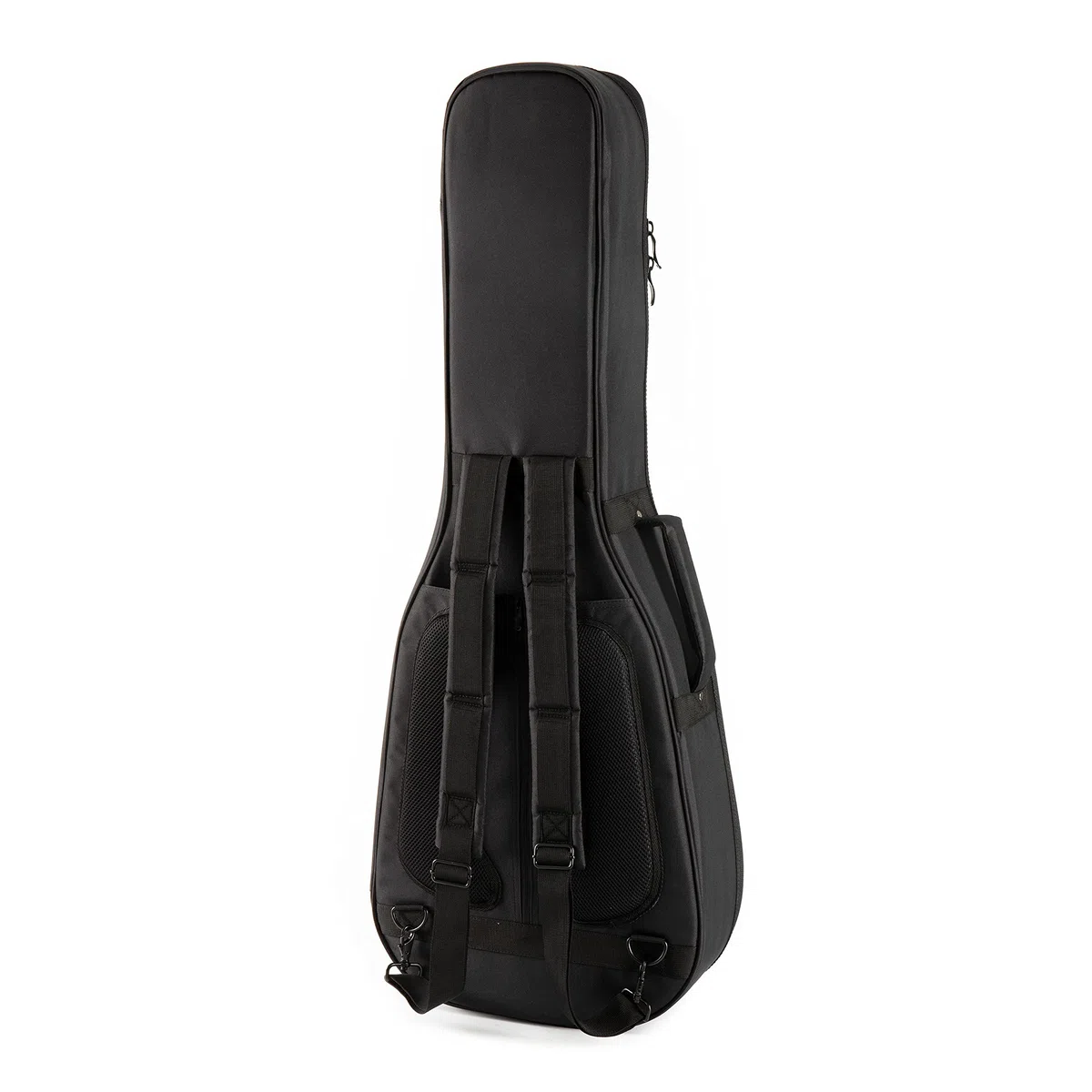 Fame Gigbag 4/4 Konzertgitarre, Dicke Polsterung, Halsstütze, 3 Zubehörfächer, Rucksackgarnitur, Wetterfest, Solide Reißverschlüsse, Gepolsterter Tragegriff, 2,29 kg