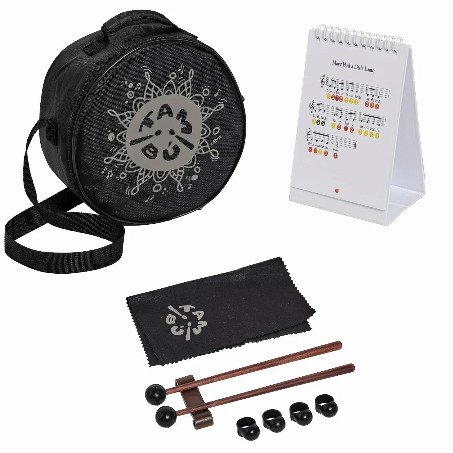 TAMBÚ Trommel, Stahlzunge Trommel, 8 Zoll, 11 Noten, Handpan, Metall-Perkussionsinstrument (Lavendel)